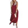 image:imageANRABESS Women Summer Maxi Dress Beach Vacation Sundress Sleeveless Casual Loose Shirt Dresses 2026 Travel OutfitsWinered