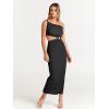 image:imageANRABESS Women Summer One Shoulder Sleeveless Maxi Dress Cutout Sexy Bodycon Semi Formal Dinner Date Vacation DressesBlack
