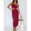 image:imageANRABESS Women Summer One Shoulder Sleeveless Maxi Dress Cutout Sexy Bodycon Semi Formal Dinner Date Vacation DressesBurgundy