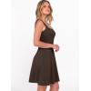 image:imageANRABESS Women Summer Sleeveless Square Neck Cocktail Dress 2026 ALine Casual Formal Beach Vacation Party Mini DressBrown