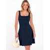image:imageANRABESS Women Summer Sleeveless Square Neck Cocktail Dress 2026 ALine Casual Formal Beach Vacation Party Mini DressNavy Blue