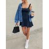 image:imageANRABESS Women Summer Sleeveless Square Neck Cocktail Dress 2026 ALine Casual Formal Beach Vacation Party Mini DressNavy Blue