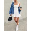 image:imageANRABESS Women Summer Sleeveless Square Neck Cocktail Dress 2026 ALine Casual Formal Beach Vacation Party Mini DressWhite