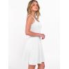 image:imageANRABESS Women Summer Sleeveless Square Neck Cocktail Dress 2026 ALine Casual Formal Beach Vacation Party Mini DressWhite