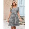 image:imageANRABESS Women Summer Square Neck Puff Short Sleeve Mini Dress 2026 Casual Flowy Sundress Beach Vacation Clothes with PocketsBlack White Striped