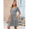 image:imageANRABESS Women Summer Square Neck Puff Short Sleeve Mini Dress 2026 Casual Flowy Sundress Beach Vacation Clothes with PocketsBlack White Striped