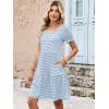 image:imageANRABESS Women Summer Square Neck Puff Short Sleeve Mini Dress 2026 Casual Flowy Sundress Beach Vacation Clothes with PocketsLight Blue White Striped