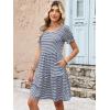image:imageANRABESS Women Summer Square Neck Puff Short Sleeve Mini Dress 2026 Casual Flowy Sundress Beach Vacation Clothes with PocketsNavy Blue White Striped