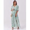 image:imageANRABESS Womens 12 Sleeve Beach Wedding Guest Maxi Dresses 2026 Summer Wrap V Neck Boho Floral Flowy Slit Long DressesFloral Lake