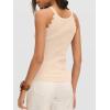image:imageANRABESS Womens Camisole Tank Tops Sleeveless Cami Sweater Spaghetti Strap Ribbed Shirts 2026 Summer Beach Vacation ClothesApricot
