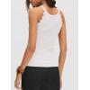 image:imageANRABESS Womens Camisole Tank Tops Sleeveless Cami Sweater Spaghetti Strap Ribbed Shirts 2026 Summer Beach Vacation ClothesWhite
