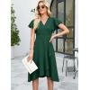 image:imageANRABESS Womens Cocktail Dress Semi Formal Wedding Guest Wrap Midi Dresses Summer Western A Line High Low Ruffled DressDark Green