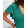 image:imageANRABESS Womens Cocktail Dress Semi Formal Wedding Guest Wrap Midi Dresses Summer Western A Line High Low Ruffled DressLake