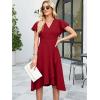 image:imageANRABESS Womens Cocktail Dress Semi Formal Wedding Guest Wrap Midi Dresses Summer Western A Line High Low Ruffled DressRed
