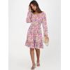 image:imageANRABESS Womens Dress Long Lantern Sleeve Square Neck Elastic Waist Ruffle Flowy Swing ALine Short Dresses 2025 Fall FashionMulticolor Floral