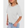 image:imageANRABESS Womens Half Sleeve Tops Summer Basic Tee Crew Neck Casual Soft WrinkleFree Fabric TShirts 2026 Trendy ClothesWhite