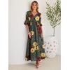 image:imageANRABESS Womens Maxi Dress 2026 Summer Boho Ruffle Sleeve V Neck A Line Elastic Waist Flowy Wedding Guest Party Long Dresses