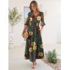 image:imageANRABESS Womens Maxi Dress 2026 Summer Boho Ruffle Sleeve V Neck A Line Elastic Waist Flowy Wedding Guest Party Long Dresses