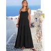 image:imageANRABESS Womens Maxi Dress 2026 Summer Casual Sleeveless Spaghetti Strap Boho Sundress Flowy Tiered Beach Vacation Long DressBlack