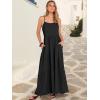 image:imageANRABESS Womens Maxi Dress 2026 Summer Casual Sleeveless Spaghetti Strap Boho Sundress Flowy Tiered Beach Vacation Long DressBlack