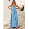 image:imageANRABESS Womens Maxi Dress 2026 Summer Casual Sleeveless Spaghetti Strap Boho Sundress Flowy Tiered Beach Vacation Long DressBright Blue