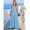 image:imageANRABESS Womens Maxi Dress 2026 Summer Casual Sleeveless Spaghetti Strap Boho Sundress Flowy Tiered Beach Vacation Long DressBright Blue