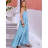 image:imageANRABESS Womens Maxi Dress 2026 Summer Casual Sleeveless Spaghetti Strap Boho Sundress Flowy Tiered Beach Vacation Long DressBright Blue