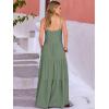 image:imageANRABESS Womens Maxi Dress 2026 Summer Casual Sleeveless Spaghetti Strap Boho Sundress Flowy Tiered Beach Vacation Long DressLight Green