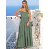image:imageANRABESS Womens Maxi Dress 2026 Summer Casual Sleeveless Spaghetti Strap Boho Sundress Flowy Tiered Beach Vacation Long DressLight Green