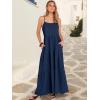 image:imageANRABESS Womens Maxi Dress 2026 Summer Casual Sleeveless Spaghetti Strap Boho Sundress Flowy Tiered Beach Vacation Long DressNavy Blue