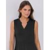 image:imageANRABESS Womens Mini Dresses Sleeveless V Neck Tiered Swing Going Out Beach Vacation Sundress 2026 Summer Casual OutfitsBlack
