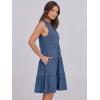 image:imageANRABESS Womens Mini Dresses Sleeveless V Neck Tiered Swing Going Out Beach Vacation Sundress 2026 Summer Casual OutfitsBlue