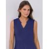 image:imageANRABESS Womens Mini Dresses Sleeveless V Neck Tiered Swing Going Out Beach Vacation Sundress 2026 Summer Casual OutfitsNavy Blue