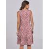 image:imageANRABESS Womens Mini Dresses Sleeveless V Neck Tiered Swing Going Out Beach Vacation Sundress 2026 Summer Casual OutfitsPink Dot Floral