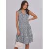 image:imageANRABESS Womens Mini Dresses Sleeveless V Neck Tiered Swing Going Out Beach Vacation Sundress 2026 Summer Casual OutfitsWhite Floral