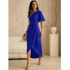 image:imageANRABESS Womens One Shoulder Formal Midi Dresses 2026 Summer Wrap High Slit Beach Wedding Guest Party Cocktail Maxi DressRoyal Blue