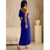 image:imageANRABESS Womens One Shoulder Formal Midi Dresses 2026 Summer Wrap High Slit Beach Wedding Guest Party Cocktail Maxi DressRoyal Blue