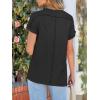 image:imageANRABESS Womens Short Sleeve Crewneck Shirts Ribbed Knit High Low Hem T Shirt 2026 Summer Spring Casual Tops Trendy ClothesBlack