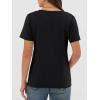 image:imageANRABESS Womens Short Sleeve Tops Casual V Neck Wrinkle  Free Basic T Shirts Summer Cute Tee 2026 Spring Fashion ClothesBlack