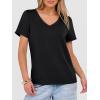 image:imageANRABESS Womens Short Sleeve Tops Casual V Neck Wrinkle  Free Basic T Shirts Summer Cute Tee 2026 Spring Fashion ClothesBlack