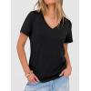 image:imageANRABESS Womens Short Sleeve Tops Casual V Neck Wrinkle  Free Basic T Shirts Summer Cute Tee 2026 Spring Fashion ClothesBlack