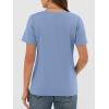 image:imageANRABESS Womens Short Sleeve Tops Casual V Neck Wrinkle  Free Basic T Shirts Summer Cute Tee 2026 Spring Fashion ClothesLight Blue