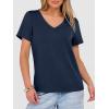 image:imageANRABESS Womens Short Sleeve Tops Casual V Neck Wrinkle  Free Basic T Shirts Summer Cute Tee 2026 Spring Fashion ClothesNavy Blue