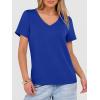 image:imageANRABESS Womens Short Sleeve Tops Casual V Neck Wrinkle  Free Basic T Shirts Summer Cute Tee 2026 Spring Fashion ClothesRoyal Blue