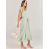 image:imageANRABESS Womens Square Neck Ruffle Split Midi Elegant Formal Wedding Guest Cocktail Bridesmaid Graduation Party DressesCyan