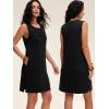 image:imageANRABESS Womens Summer Casual Mini Dresses 2026 Sleeveless Crewneck WrinkleFree Sundress Beach Vacation Short Tank DressBlack