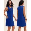 image:imageANRABESS Womens Summer Casual Mini Dresses 2026 Sleeveless Crewneck WrinkleFree Sundress Beach Vacation Short Tank DressRoyal Blue