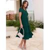 image:imageANRABESS Womens Summer Casual Short Sleeve V Neck Midi Dresses 2026 Spring Flowy Aline Tiered T Shirts Boho Beach DressDark Green