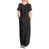 image:imageANRABESS Womens Summer Maxi Dress Short Sleeve Casual Loose Long T Shirt Dresses Split Vacation Beach Sundress Travel OutfitsDot Star