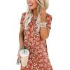 image:imageANRABESS Womens Summer Maxi Dress Short Sleeve Casual Loose Long T Shirt Dresses Split Vacation Beach Sundress Travel OutfitsFloral Red White